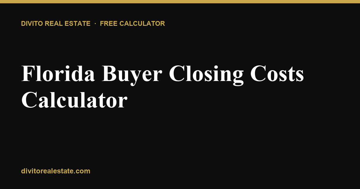Florida Closing Cost Calculator